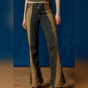 BDG Two-Tone Flare Jeans - Motocross Flare 26